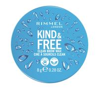 Rimmel London Kind & Free Clear Brow Wax Easy to Apply Long-Lasting Hold No Flaking No Residue Lifted Brows 0.28oz