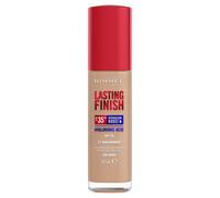 Rimmel Lasting Finish 35Hr Foundation 100 Ivory, Full Coverage, Hydrating, SPF20, Hyaluronic Acid, Vitamin E, 2% Niacinamide, All Day Wear, Vegan, Cruelty Free