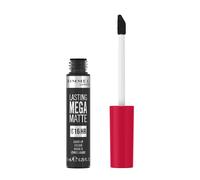 Rimmel London Lasting Mega Matte Liquid Lipstick Long-Lasting Hydrating Vegan Formula - 840 - Pitch Black 0.25oz