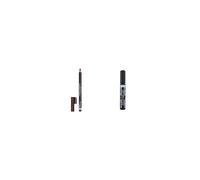 Rimmel London Professional Eyebrow Pencil, Dark Brown, 1.4g & London Extra Super Lash Volumising Mascara, 8ml