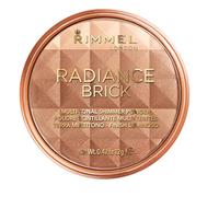 Rimmel London Radiance Shimmer Brick Pressed Bronzer, Light-As-Air Contouring Formula, 001 Light, 12 g