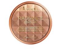 Rimmel London Radiance Shimmer Brick Pressed Bronzer, Light-As-Air Contouring Formula, 002 Medium, 12 g