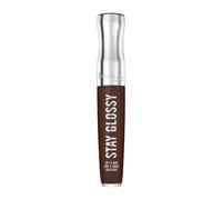 Rimmel London Stay Glossy 435 Cocoa Kiss Lip Gloss Non-Sticky Cruelty-Free Color and Shine Up To 6-Hour Wear Precise Applicator 0.18oz