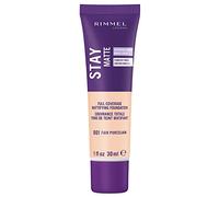 Rimmel London Stay Matte Lightweight Foundation - 001 Fair Porcelain For Women 1 oz Foundation