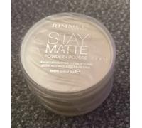 RIMMEL London Stay Matte Pressed Face Powder 14g - 001 Transparent Pack Of 3