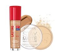 Rimmel London Stay Matte Pressed Powder Transparent with Foundation True Nude