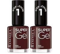 Rimmel London Super Gel Nail Polish, 43 Venus, 12 ml (Pack of 2)