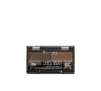 Rimmel London Women's Brow This Way Brow Scuplting Kit in Dark Brown | Size: 3.27g Rimmel London Dark Brown 3.27g