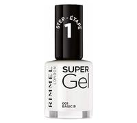 Rimmel Super Gel, 001 Basic B , Long-Lasting Nail Polish, Glazed Finish, Easy Application, Gel-like Manicure, Chip Resistant, Clean Formula, 12ml