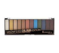 Rimmel Magnif'eyes 12 Pan Eyeshadow Palette, Bold Edition, 14 g, Powder