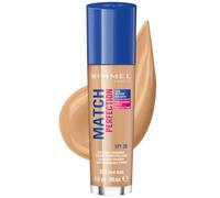 Rimmel Match Perfection Foundation 303 True Nude, Medium Coverage, 24hr Hydration, No Caking or Creasing, Lightweight, Reduces Imperfections, Invisible Coverage, SPF20, Cruelty Free