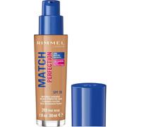 Rimmel Match Perfection Foundation 203 True Beige, Medium Coverage, 24hr Hydrat