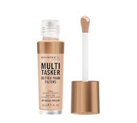 Rimmel Multi-Tasker Better Than Filters, 000 Porcelain, Face Primer, Glow Booster and Brightener, Vegan Formula, Lightweight, Anti-Age Benefits, Photo-Reflective Pigments, Maxi Soft Applicator, 30 ml