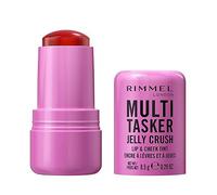 Rimmel Multi Tasker Jelly Crush Lip & Cheek Tint, SHADE NAME, Hydrating Blush and Lip Stain, Easy Removal, Infused with Moisturising Niacinamide, 8.5g