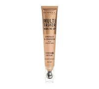 Rimmel Multi-Tasker Wake Me Up Foundation & Concealer 030 Light, Depuffs & Brightens Dark Circles, Metallic Cooling Applicator, Caffeine & Victamin C, 2% Niacinamide, Vegan, Cruelty free