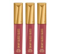 Rimmel Oh My Gloss Plump Lip Gloss - Mauve Mama - Pack of 3