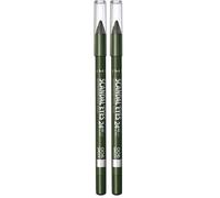 Rimmel Scandal'Eyes Waterproof Eyeliner, green, 1.3 Gram, Pencil (Pack of 2)