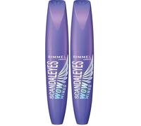 Rimmel Scandaleyes WOW Wings Volumising Mascara, Black, 12 ml (Pack of 2)