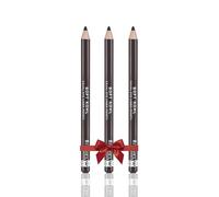 Rimmel Soft Kohl Kajal Professional Eyeliner Pencil Bundle, Intense Long-Lasting Colour, Up to 12 Hours Wear, Smudge Proof, Pack of 3, Sable Brown