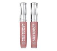 Rimmel Stay Glossy 6HR Lip Gloss, Blushing Belgraves, 0.18 Fl Oz (Pack of 2)