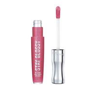Rimmel Stay Glossy Lip Gloss - Non-Sticky and Lightweight Formula for Lip Color and Shine - 123 Back Row Smooch .18oz