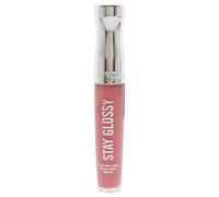 Rimmel Stay Glossy Lip Gloss - Non-Sticky and Lightweight Formula for Lip Color and Shine - 150 Claridge's Ruby .18oz