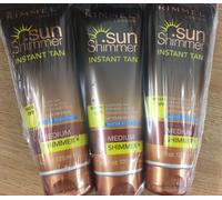 RIMMEL SUNSHIMMER INSTANT TAN WATER RESISTANT PACK OF THREE 3X125ML