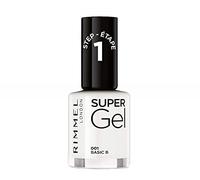 Rimmel London Super Gel Nail Polish - Long-Lasting Gel-Like Finish - 001 Basic B, 12 ml
