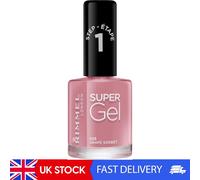 Rimmel Super Gel, 23 Grape Sorbet, Long-Lasting Nail Polish, Glazed Finish, 12ml