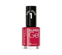 Rimmel Super Gel, 42 Rock N Roll, Long-Lasting Nail Polish, Glazed Finish, Easy Application, Gel-like Manicure, Chip Resistant, Clean Formula, 12ml