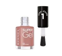 Rimmel Super Gel, 33 R&B Rose, Long-Lasting Nail Polish, Glazed Finish, Easy Application, Gel-like Manicure, Chip Resistant, Clean Formula, 12ml