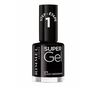 Rimmel Super Gel Nail Polish 12ml Black Obsession