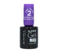 Rimmel London Super Gel Step 2 Top Coat – Glitter Finish 002, 12 ml