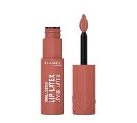 Rimmel Thrill Seeker Lip Latex, 100 Sassy, Ultra-Smooth Finish, Lasts All Day, Transfer-Proof, Infused with Aloe Vera, Hyaluronic Acid and Vitamin E, Diamond-Like Shape Applicator, Vegan