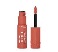 Rimmel Thrill Seeker Lip Latex, 200 So Peachy, Ultra-Smooth Finish, Lasts All Day, Transfer-Proof, Infused with Aloe Vera, Hyaluronic Acid and Vitamin E, Diamond-Like Shape Applicator, Vegan