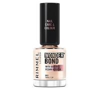 Rimmel Wonder'Bond Care + Colour Nail Polish, 002 Tank Top, Restores & Strengthens Nails, Infused with Biotin & Vegan Keratin, Chip-Resistant, Glossy Finish, Buildable, 12ml