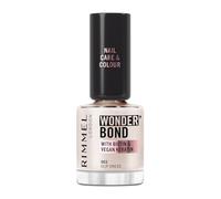 Rimmel Wonder'Bond Care + Colour Nail Polish, 003 Slip Dress, Restores & Strengthens Nails, Infused with Biotin & Vegan Keratin, Chip-Resistant, Glossy Finish, Buildable, 12ml