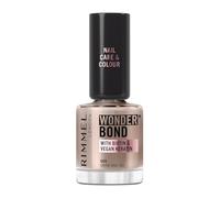 Rimmel Wonder'Bond Care + Colour Nail Polish, 005 Grab and Go, Restores & Strengthens Nails, Infused with Biotin & Vegan Keratin, Chip-Resistant, Glossy Finish, Buildable, 12ml