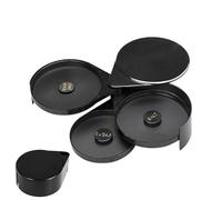 Rimmers for Drinks,Black Margarita Salt Dish with 3 Tiers - Bartender Tools, Cocktail Rim Salter, Drink Rimmer Tray for Cocktails Margaritas Bloody Marys