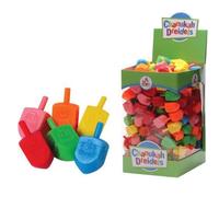 Rimmon Plastic Chanukah dreidles, Price for 4, Dreydle for Chanukah, Hanukkah gift for kids