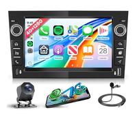 Rimoody 4G 128G Android Car Stereo for Vauxhall Corsa Astra Vivaro Zafira Combo Meriva Vectra Antara with Wireless Carplay Android Auto, 7 Inch Touchscreen GPS FM RDS Bluetooth Type-c Backup Camera