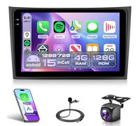 Rimoody 4G+128G Car Stereo for Volvo XC90 2004-2013 Wireless CarPlay Android Auto, Android Car Radio 10.1'' In-Cell Touch Screen/GPS/Bluetooth 5.0/FM RDS/EQ/Wi-Fi/Mirror Link, AHD Rear Camera