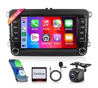 Rimoody 4G+64G Android Car Stereo for VW Golf 5 6 Polo Passat Touran Skoda Seat with Carplay, 7 Inch Car Radio with 32EQ DSP GPS Bluetooth FM RDS WiFi Android Auto UI Themes Rear View Camera