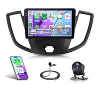 Rimoody 4G+64G Car Stereo for Ford Transit 2015-2019 Wireless CarPlay Android Auto, Android Car Radio 9'' In-Cell Touch Screen/GPS/Bluetooth 5.0/FM RDS/EQ/Wi-Fi/Mirror Link, AHD Rear Camera