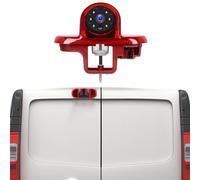 Rimoody Third Brake Light Reversing Camera for Vauxhall Vivaro Renault Trafic 2001-2014 Vauxhall Combo 2001-2011 IR Night Vision IP67 Waterproof Adjustable 140° Wide Angle Reverse Camera 10m Cable