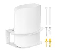 Rimous Metal Wall Mount for eero Max 7 Mount Easy to Install - Heavy-Duty Wall Bracket for eero Max 7 Wall Mount Holder with Cable Ties for Space Saving