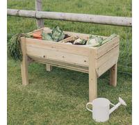 rimouski large wooden garden vegetable planter in natural