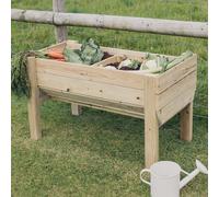 rimouski small wooden garden vegetable planter in natural