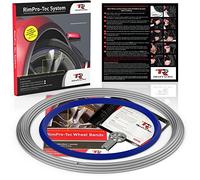 Rimpro-Tec Wheel Bands Rim Protectors for Car Wheel and Light Trucks - Protection and Style - Alloy Wheel Rim Protectors - Silver Track/dark Blue Pinstripe Fit from a 12" to 22” Set of Wheels