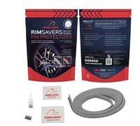 Rimsavers Alloy Wheel Rim Protector - Single Strip (1 Wheel) - DIY Fit for Up to 24" Wheels - Flat-Edged Wheels Rim Protection - 3 Colours Available (Grey)